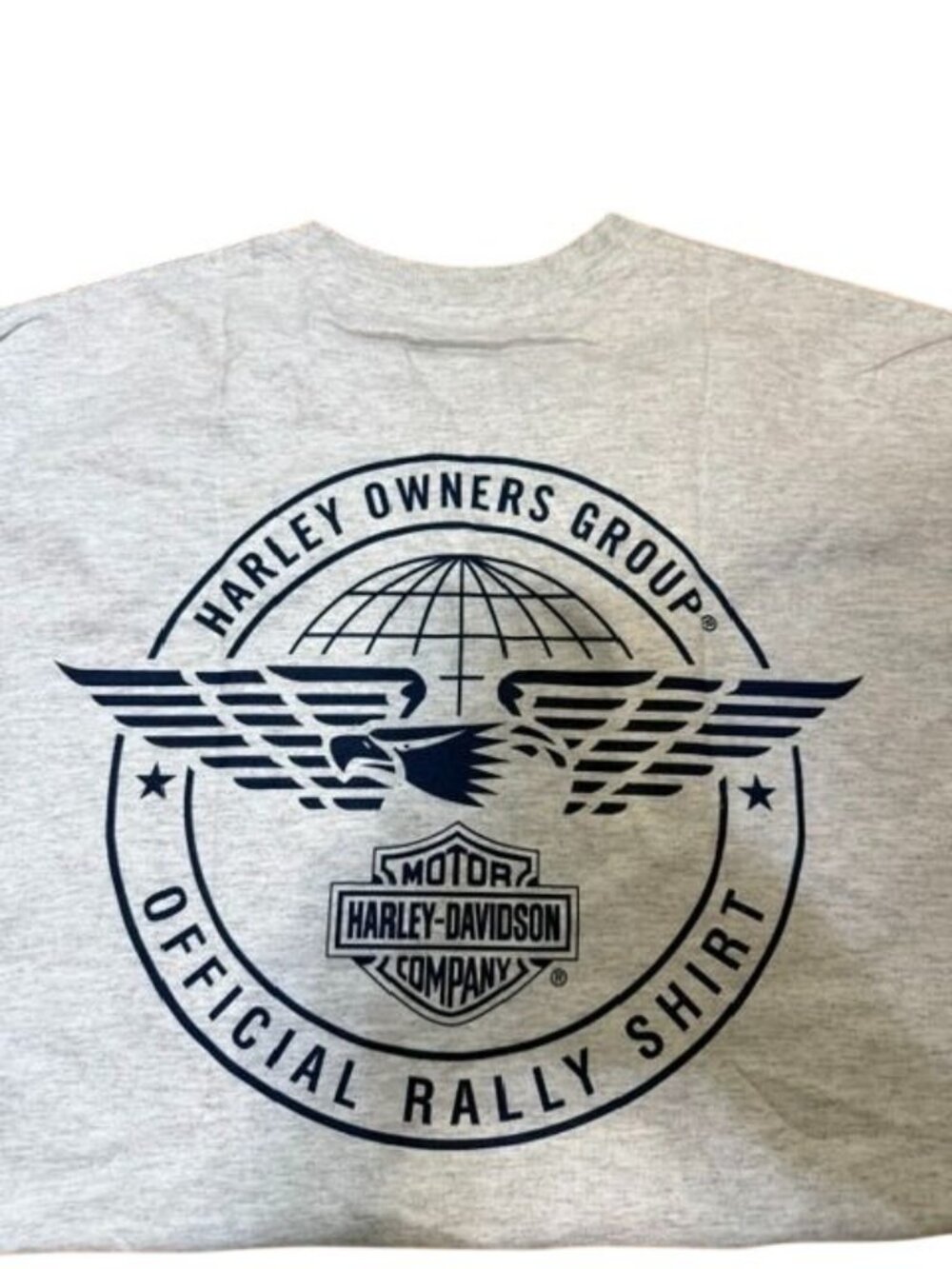 Club H.O.G. Richmond 21st Annual Rally T-Shirt By Hanes Authentic M Gray Cotton - Picture 5 of 6